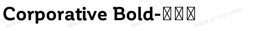 Corporative Bold字体转换